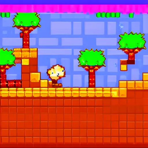 Image similar to game art hedgehog pixels platformer