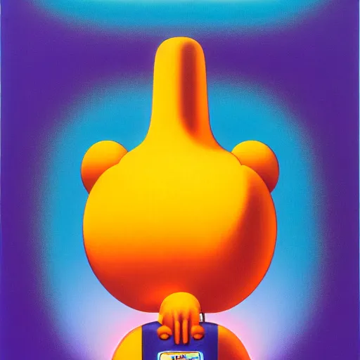 Image similar to propane cylinder by shusei nagaoka, kaws, david rudnick, airbrush on canvas, pastell colours, cell shaded, 8 k