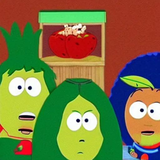 Image similar to “ veggie tales in south park ”