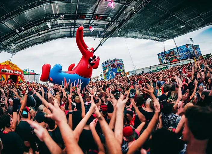 Image similar to photo still of whacky waving inflatable tube man vans warped tour 2 0 1 8!!!!!!!! at age 3 6 years old 3 6 years of age!!!!!!!! getting lit in the pit, 8 k, 8 5 mm f 1. 8, studio lighting, rim light, right side key light