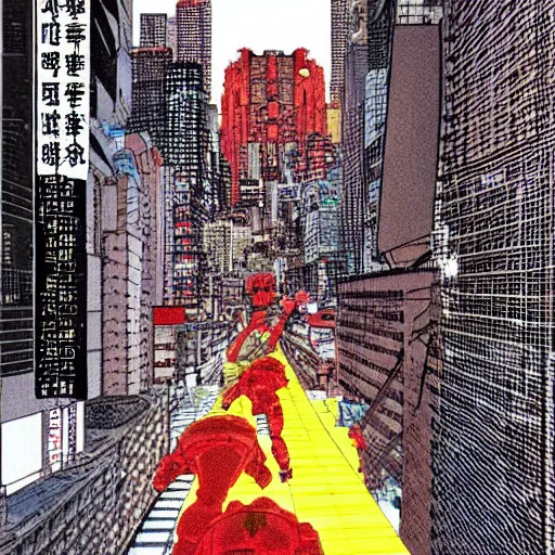 Image similar to Scenes from the movie Akira 2 by Katsuhiro Otomo