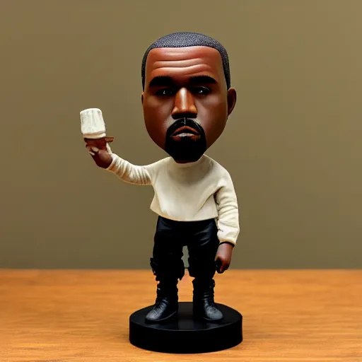 Image similar to kanye west bobblehead figure