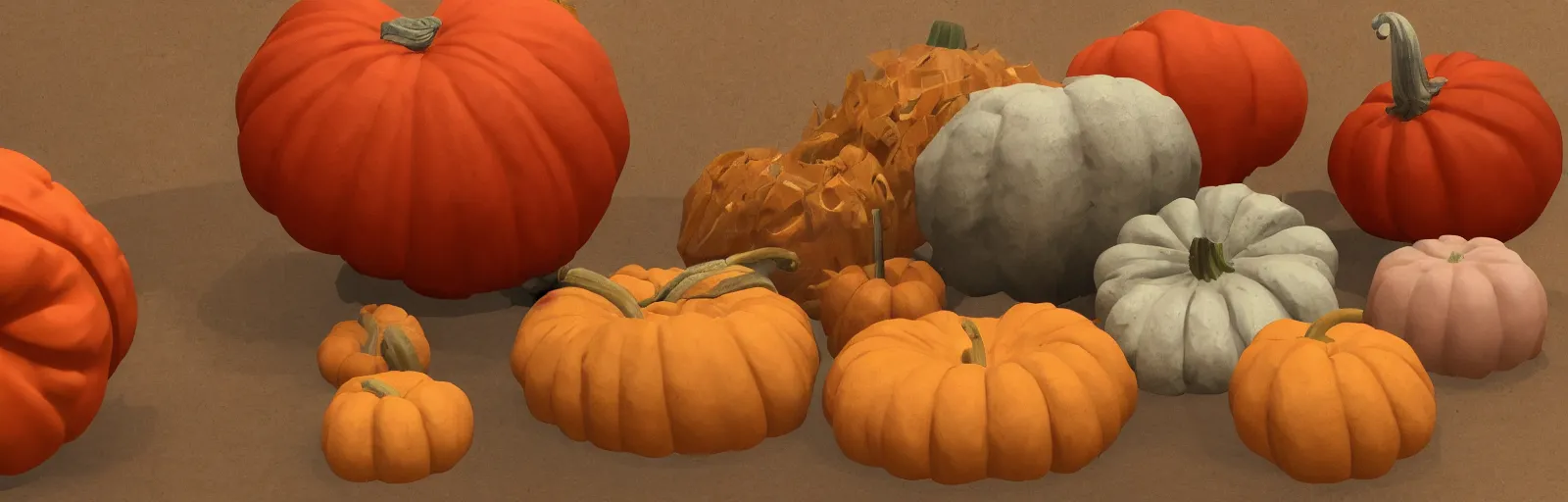 Image similar to prop smashed pumpkins items 2d pack trending on artstation