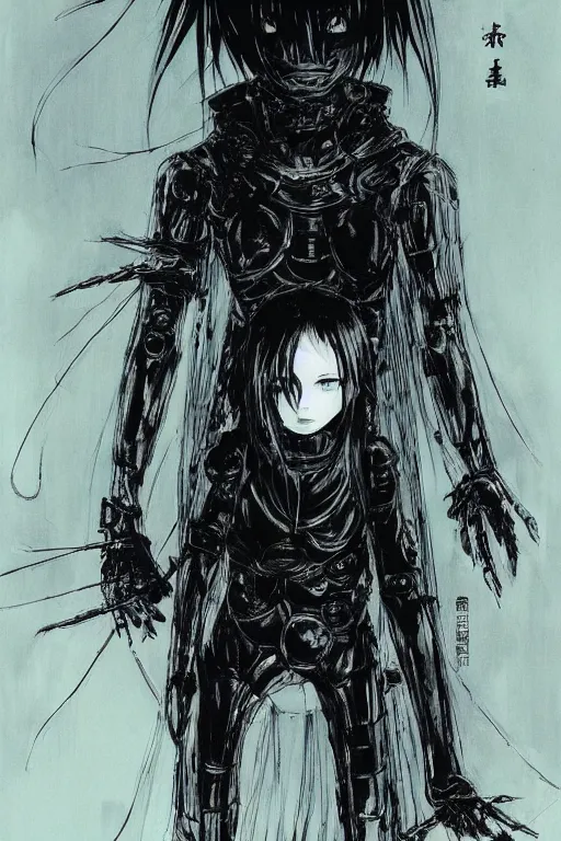 Image similar to a dark little girl by Tsutomu Nihei