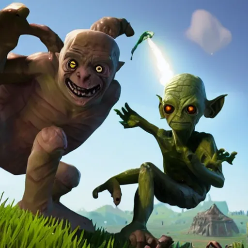 Image similar to Gollum fortnite battle royale