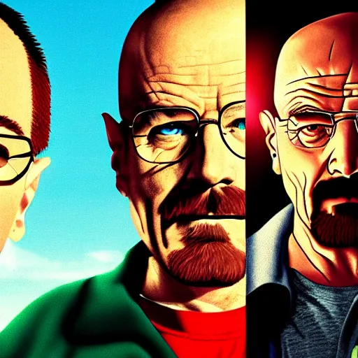 Prompt: a movie poster of breaking bad starring super mario, movie poster, 4 k