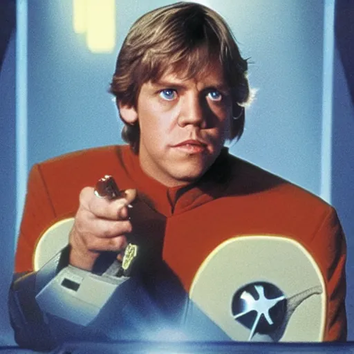 Image similar to Luke Skywalker as a member of Star Fleet on Star Trek