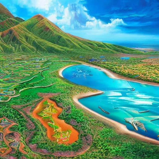 Image similar to aruba photography, island vibes highly detailed, perfect, 8 k, concept art of aruba by alex grey