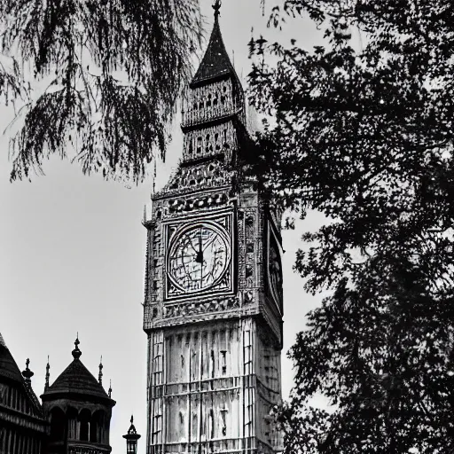 Prompt: photograph of the big ben mixed with the taj mahal