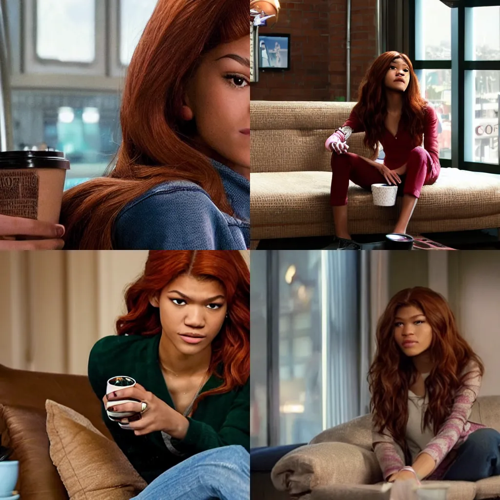 a photo of zendaya as mary jane watson as she appears Stable Diffusion OpenArt