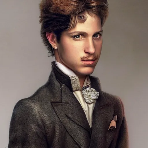 Image similar to photorealistic photograph of a prince by annie leibovitz, highly detailed, detailed, realism, photorealistic, photorealism, real, portrait, upclose, intricate, 8 k