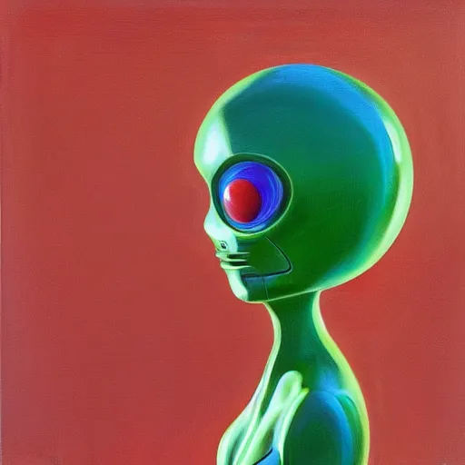 Image similar to alien by wayne thiebaud