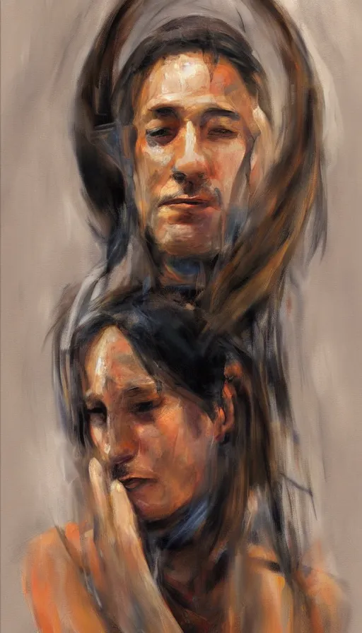 Image similar to portrait of a digital shaman, by emilia wilk