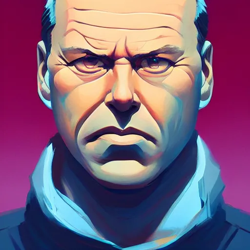 Image similar to face icon stylized minimalist die hard, loftis, cory behance hd by jesper ejsing, by rhads, makoto shinkai and lois van baarle, ilya kuvshinov, rossdraws global illumination