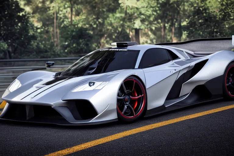 Image similar to photo wallpaper sport car gran turismo 7 forza horizon need for speed fast and furious 5 unreal engine supercar hypercar game concept car octane render, 4 khd 2 0 2 2 3 d cgi rtx style chrome reflexion global illumination ray tracing hdr arstation pixar and disney unreal