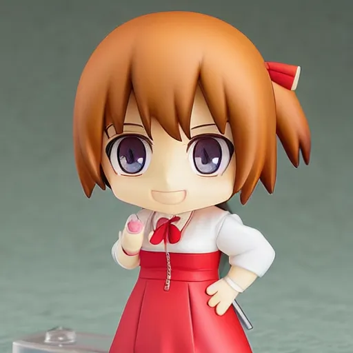 Prompt: character portrait of a singular kawaii chibi in the sytle of kyoto animation, in simple background, nendoroid eyes