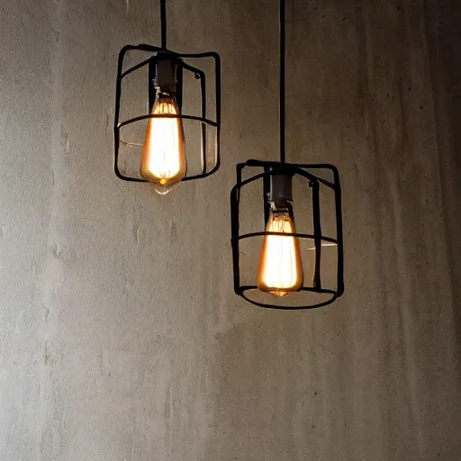 Prompt: farmhouse hanging light pendant, industrial, product photography, hanging ceiling light, industrial lighting fixture