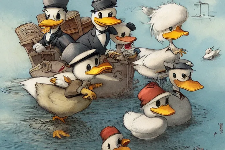 Image similar to duckburg by jean - baptiste monge