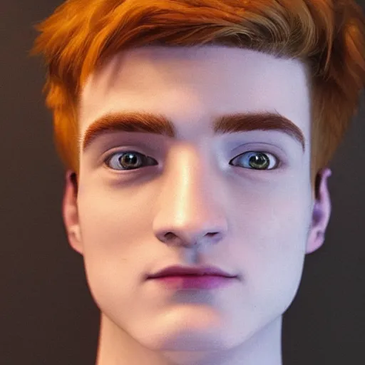 Image similar to “a realistic detailed photo of a guy who is an attractive humanoid who is half robot and half humanoid, who is a male android, twitch streamer Ninja Tyler Blevins, shiny skin, posing like a statue, blank stare, displayed”