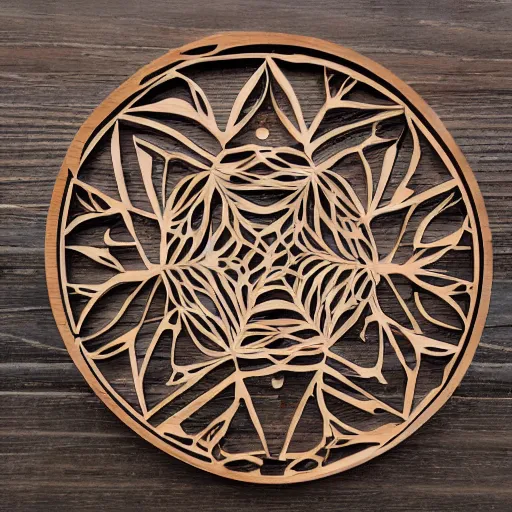 Image similar to layered lasercut wood