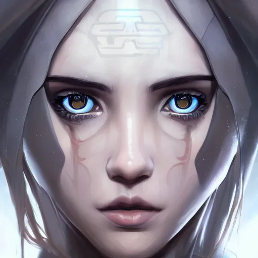 Prompt: female jedi, beautiful, detailed symmetrical close up portrait, intricate complexity, in the style of artgerm and ilya kuvshinov, magic the gathering, star wars art