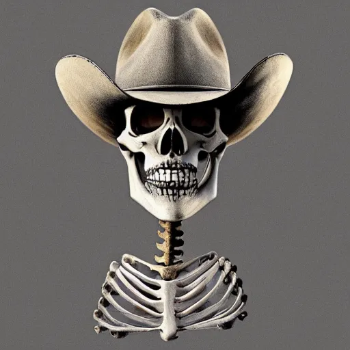 Image similar to cowboy skeleton