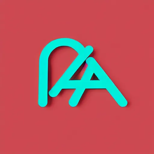 Image similar to minimalist trendy imagotype logotype design for plastic bag factory called wang that represents the future, 3 d vector, fresh cool colors, trending on behance