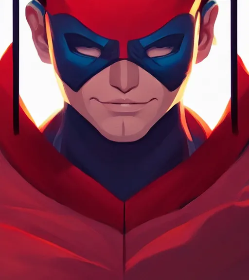 Image similar to face icon stylized minimalist invincible superhero, loftis, cory behance hd by jesper ejsing, by rhads, makoto shinkai and lois van baarle, ilya kuvshinov, rossdraws global illumination