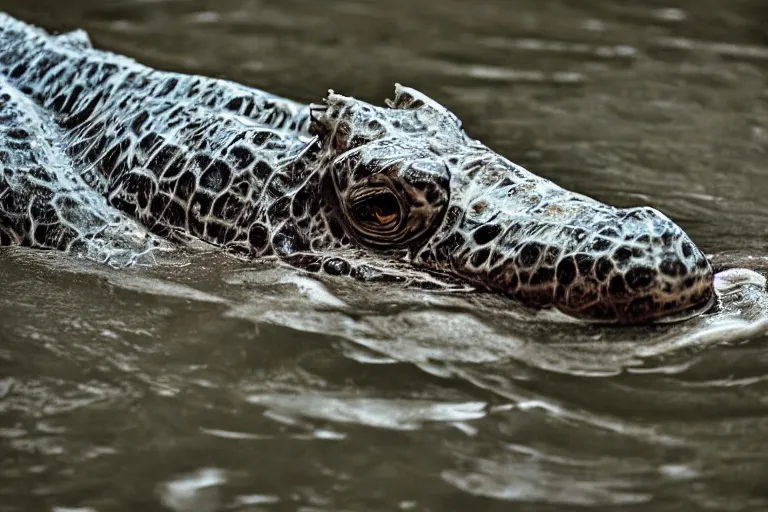 Image similar to Closeup portrait of Lapras in a flooded new york street, photograph, natural light, sharp, detailed face, magazine, press, photo, Steve McCurry, David Lazar, Canon, Nikon, focus