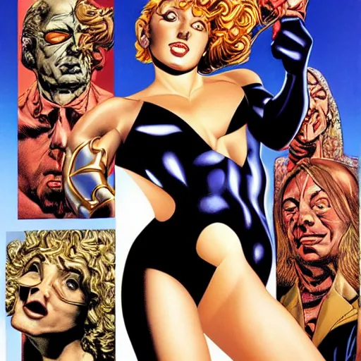 Image similar to woman by artgem by brian bolland by alex ross by artgem by brian bolland by alex rossby artgem by brian bolland by alex ross by artgem by brian bolland by alex ross