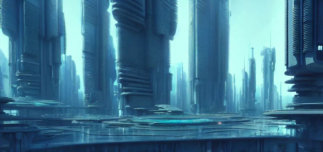 Horizontal view, cyberpunk, animation concept art, studio ghibli style,  clear reflection, full page scan of 3000s detailed concept art, cyberpunk,  mathematics and geometry, architecture, sewage system, urban section, floor  plan, architectural section