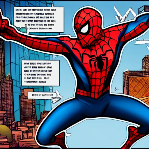 Prompt: spider - man as a crypto trader bro in marvel art style