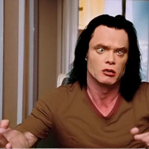 Image similar to screenshot from the room by tommy wiseau