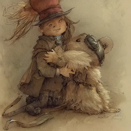 Prompt: ( ( ( ( ( story time. muted colors. ) ) ) ) ) by jean - baptiste monge