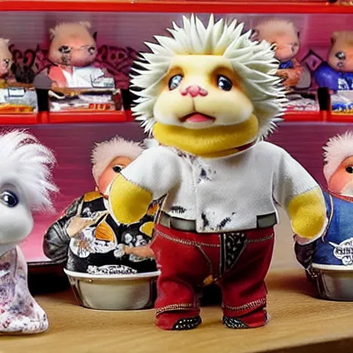 Prompt: guy fieri as a calico critters