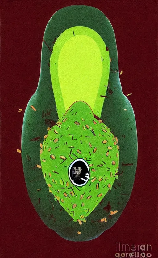 Image similar to joe biden avocado painting propaganda poster by chiara bautista, beksinski and norman rockwell and greg rutkowski weta studio, and lucasfilm