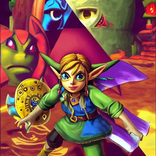 Image similar to Majora's mask Zelda n64 Nintendo