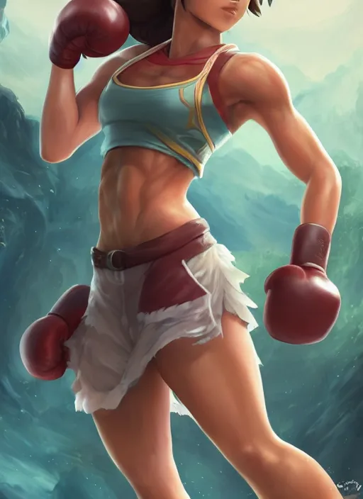 Prompt: fitness taliyah, from league of legends, al natural, exhibant, boxing, in shape, hyper detailed, digital art, trending in artstation, cinematic lighting, studio quality, smooth render, unreal engine 5 rendered, octane rendered, art style by klimt and nixeu and ian sprigger and wlop and krenz cushart