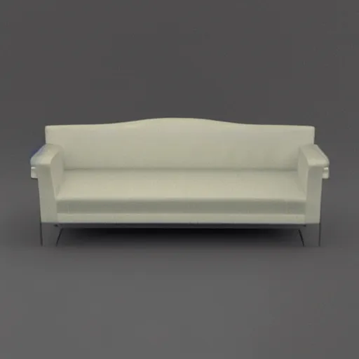 Image similar to couch, ultra low - poly 3 d model, rendered in octane, ambient occlusion