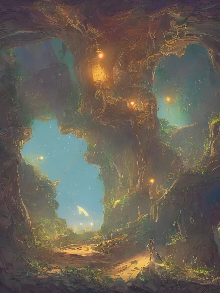 Image similar to finding our way home by Disney Concept Artists, blunt borders, golden ratio