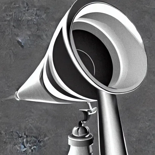 Prompt: beautiful detailed render of a megaphone