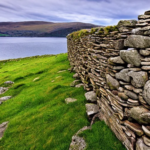 Image similar to ancient dry stone wall in the lake district in england by tyler edlin