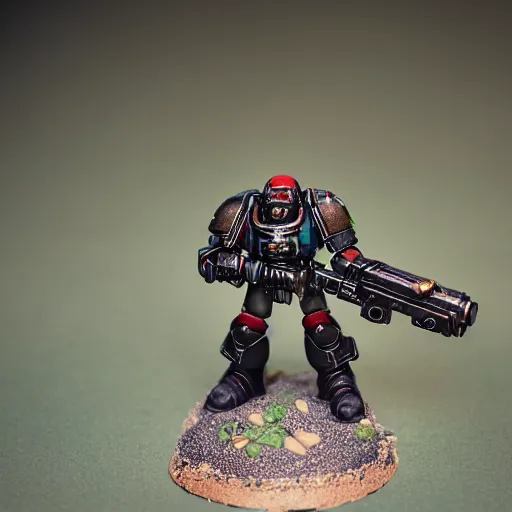 Prompt: portrait photograph of war hammer 40k space marine Apex Legends. super resolution. 85 mm f1.8 lens.bokeh.graflex. Alessio albi