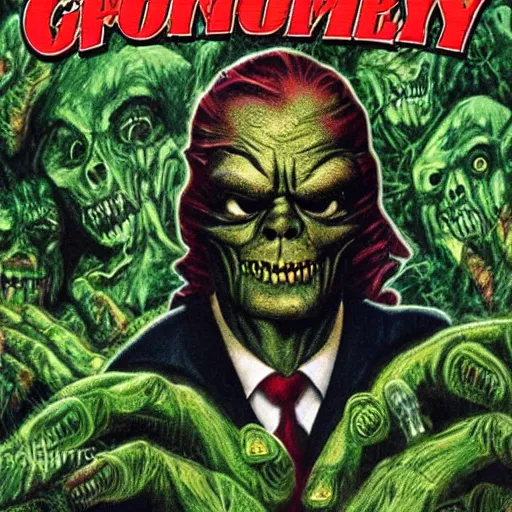 Prompt: A scary guy Hiding in the bushes Vintage Goosebumps Book Cover Art HDR