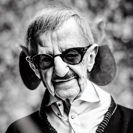 Image similar to old ringo starr drummer at age 9 0 years old, color ( sony a 7 r iv, symmetric balance, polarizing filter, photolab, lightroom, 4 k, dolby vision, photography award ), vogue, perfect face