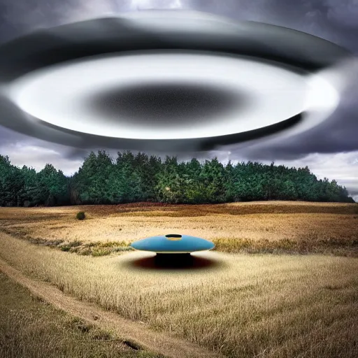 Prompt: huge mysterious ufo ignoring the laws of physics over a natural scene. \ detailed otherwordly material. entries in the 2 0 2 0 sony world photography awards.