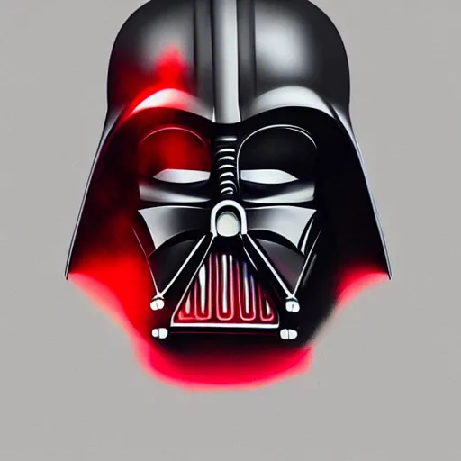 Prompt: darth vader's head coming out of a red mist, epic, trending on artstation, profile pic, centered, accurate anatomy, highly detailed, digital art,