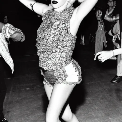 Image similar to Lady Gaga 70s disco dance