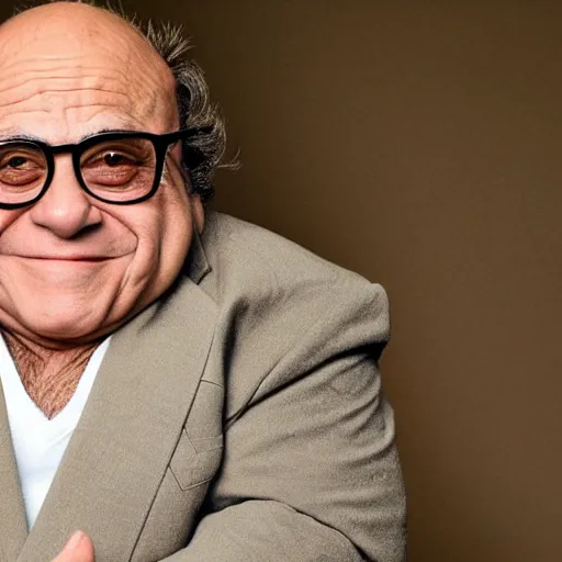 Image similar to A photo of Danny Devito in a fursuit