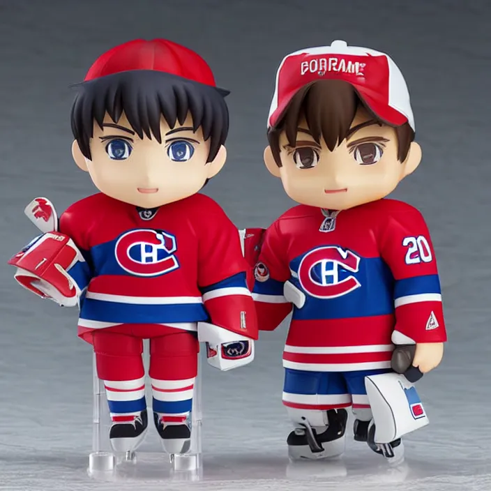 Image similar to Carey Price, An anime Nendoroid of Carey Price, Montreal Habs Canadien figurine, detailed product photo